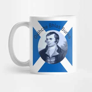 Robbie Burns - In Blue Oidhche Bhlas Burns And Saltire Mug